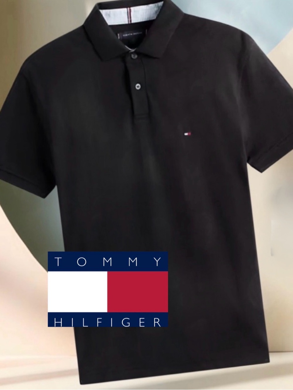 Tommy Hilfiger Men's Polo in Black